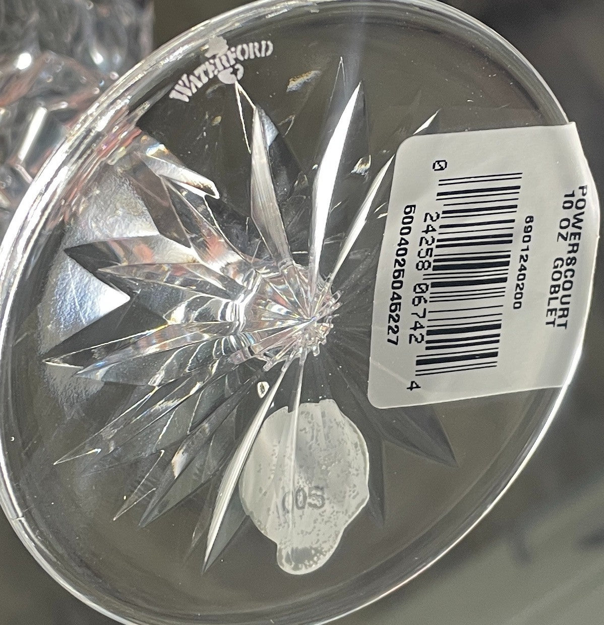 Waterford Powerscourt Water Goblet 7 5/8" NEW1