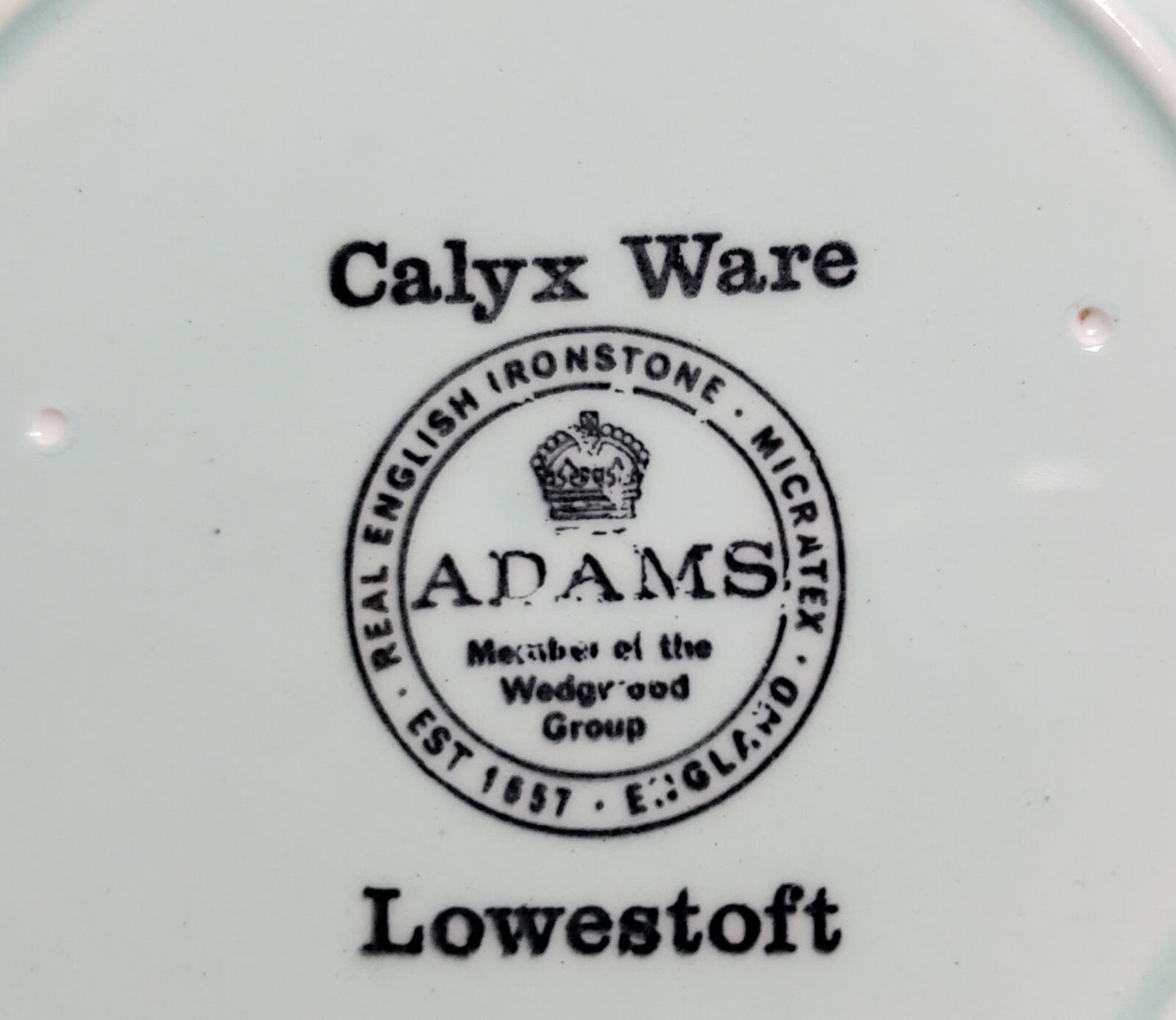 Adams Lowestoft Dinner Plate 10 3/8"2