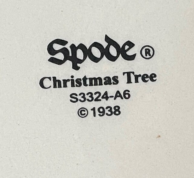 Spode Christmas Tree Mug 3 3/8"1