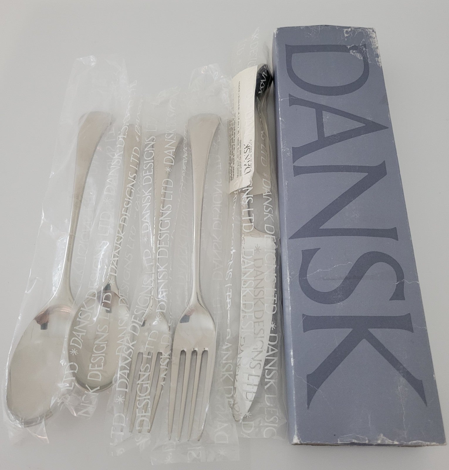 Dansk Torun 5 Piece Place Setting Silverplate Silverware Flatware0