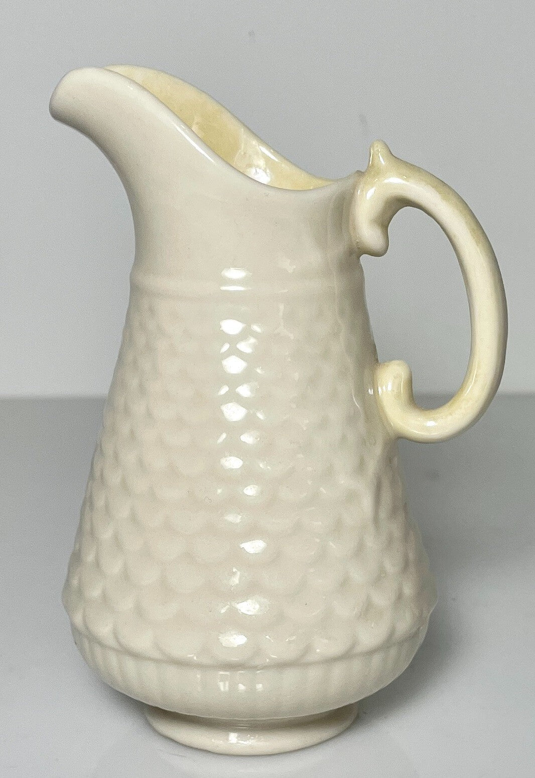 Belleek Pottery Scale Creamer 4 1/4" D306 Mark 5 Y0