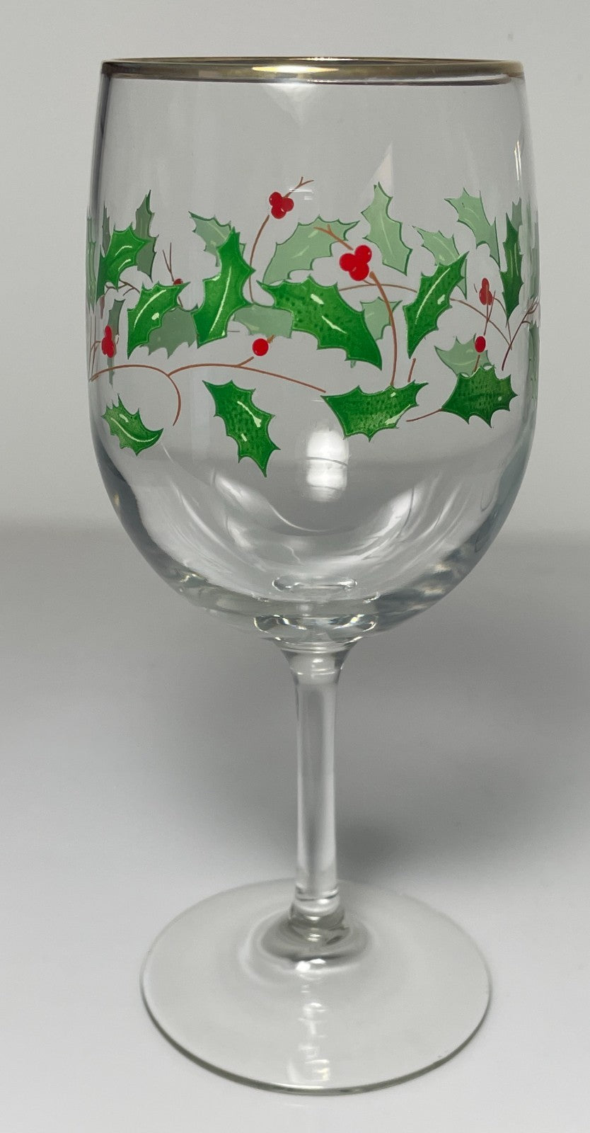 Lenox Holiday Water Goblet 7 1/2" 10 Ounce0