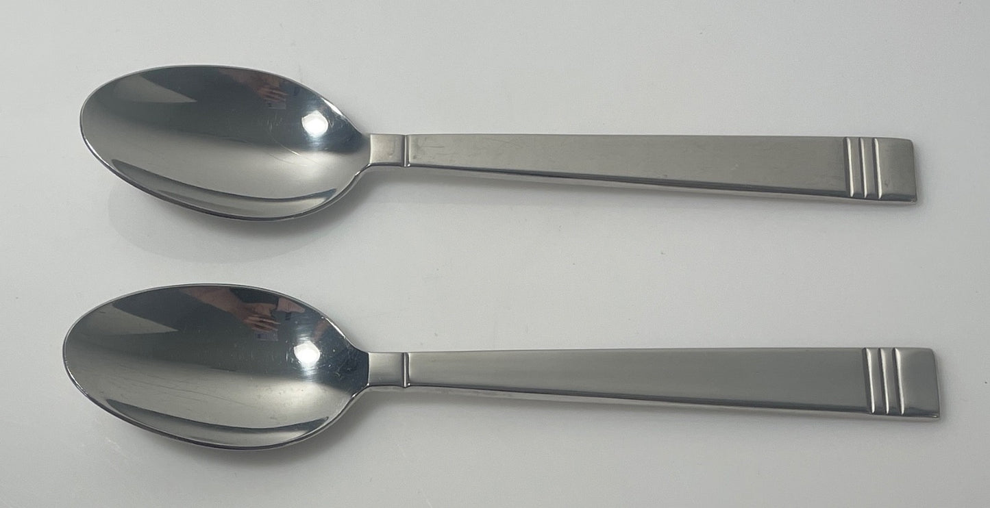 Lenox Tin Can Alley Place Oval Soup Spoon 7 1/8" Stainless Set of 20