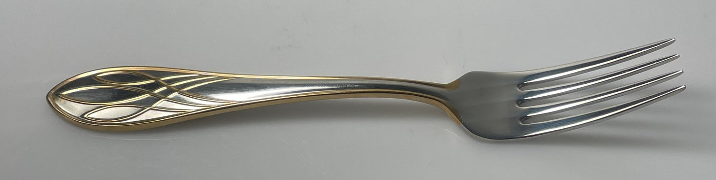 Waterford Lismore Gold Stainless Fork 8" Korea0