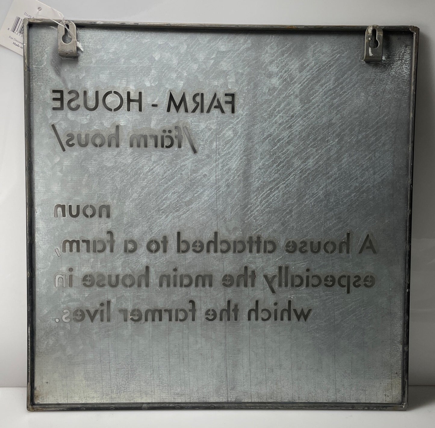 Hearthside Collection Farmhouse Wall Art Metal Galvanized Industrial 14 X 141