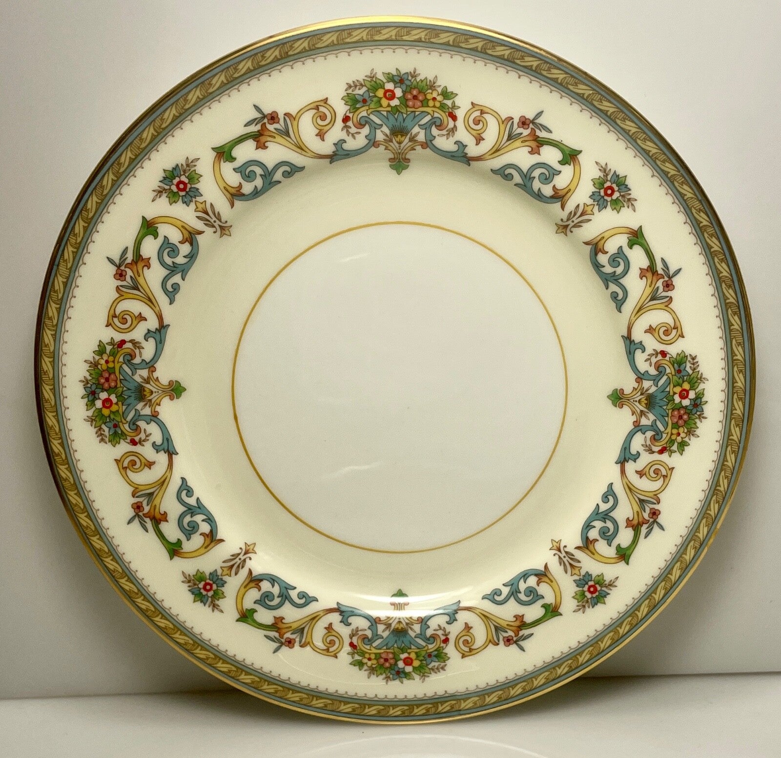 Aynsley Henley Bread Butter Plate 6 3/8" Green Backstamp0