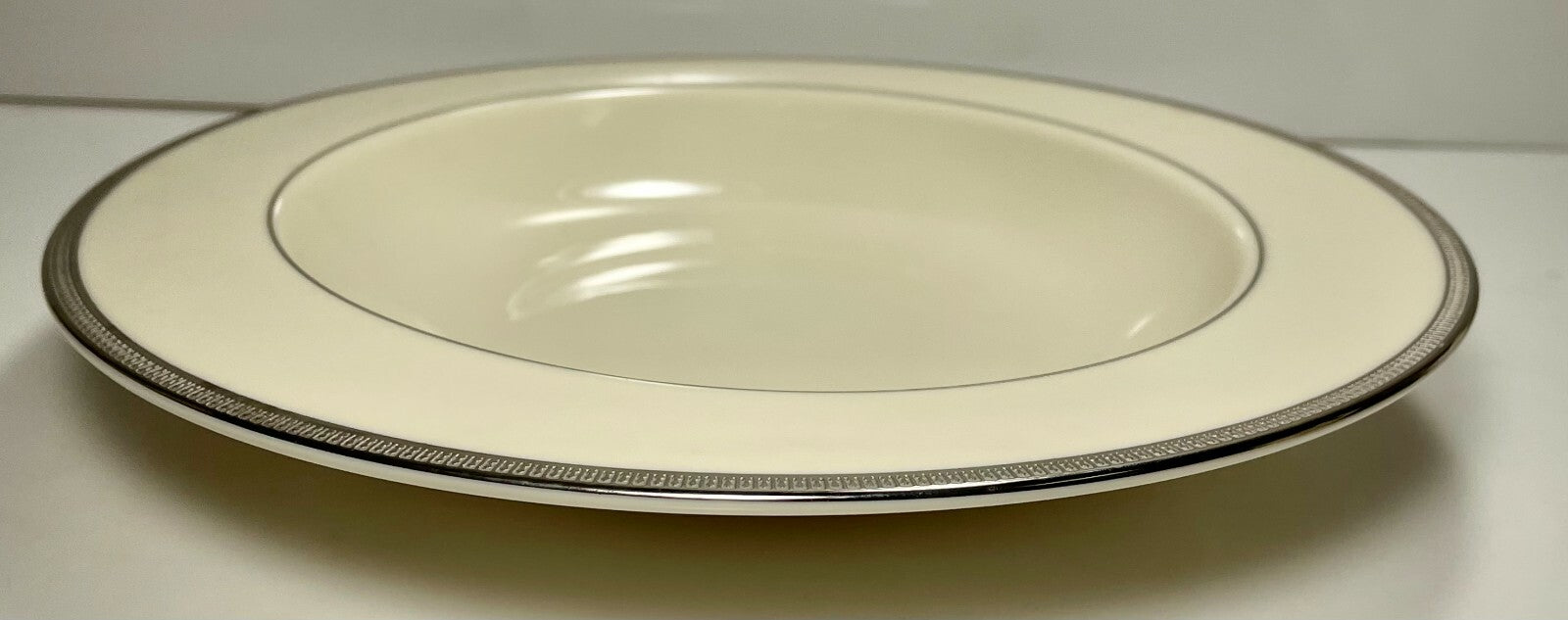 Lenox Tuxedo Platinum Rim Soup Bowl 9 1/8"1