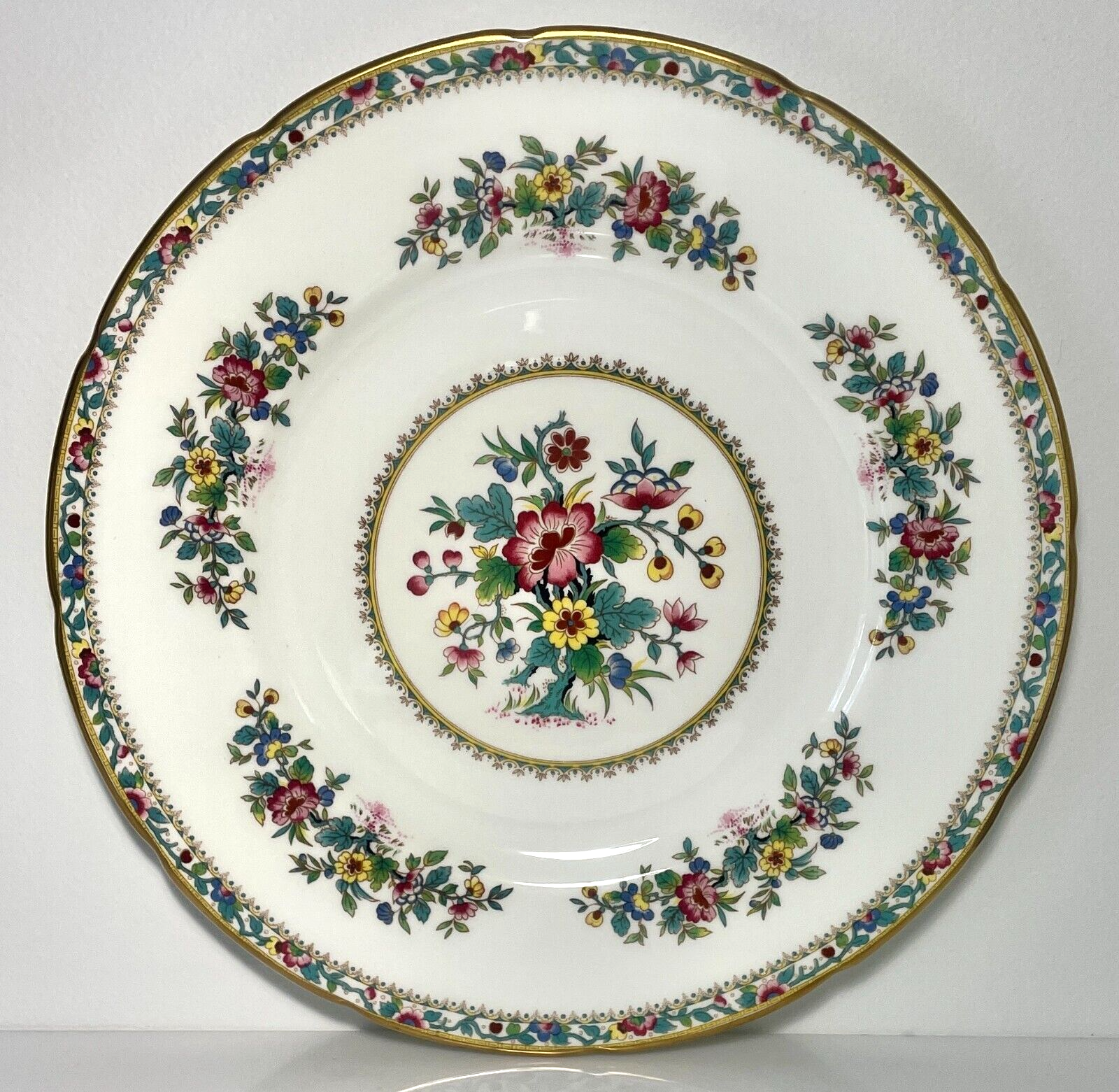 Coalport Ming Rose Dinner Plate 10 7/8" Crazed0