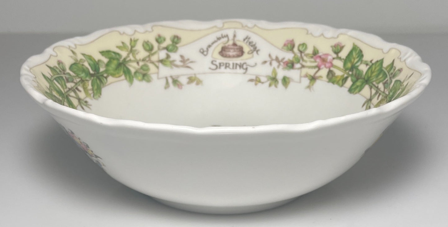 Royal Doulton Brambly Hedge Spring Coupe Cereal Bowl 6 1/4" Factory Second2