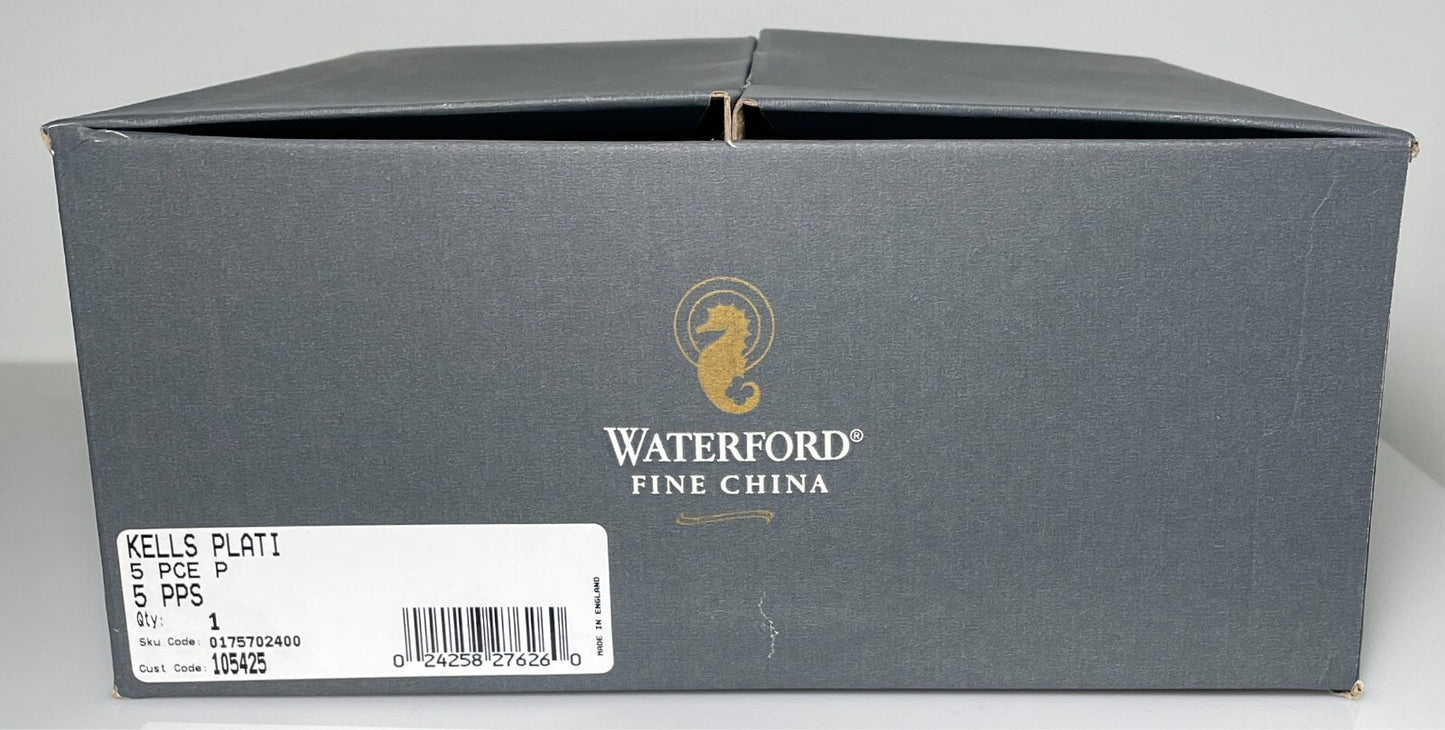 Waterford Kells Platinum 5 Piece Place Setting New In Box0
