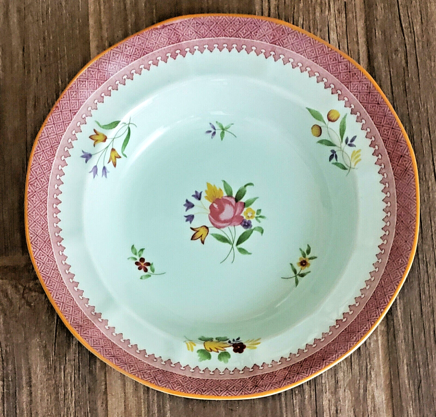 Adams Lowestoft Soup Bowl 7 3/4"1