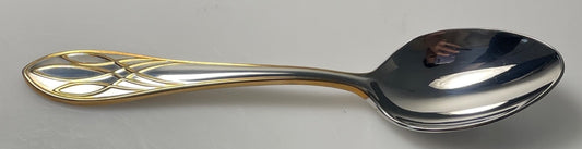 Waterford Lismore Gold Stainless Place Oval Soup Spoon 7 1/8" Korea0