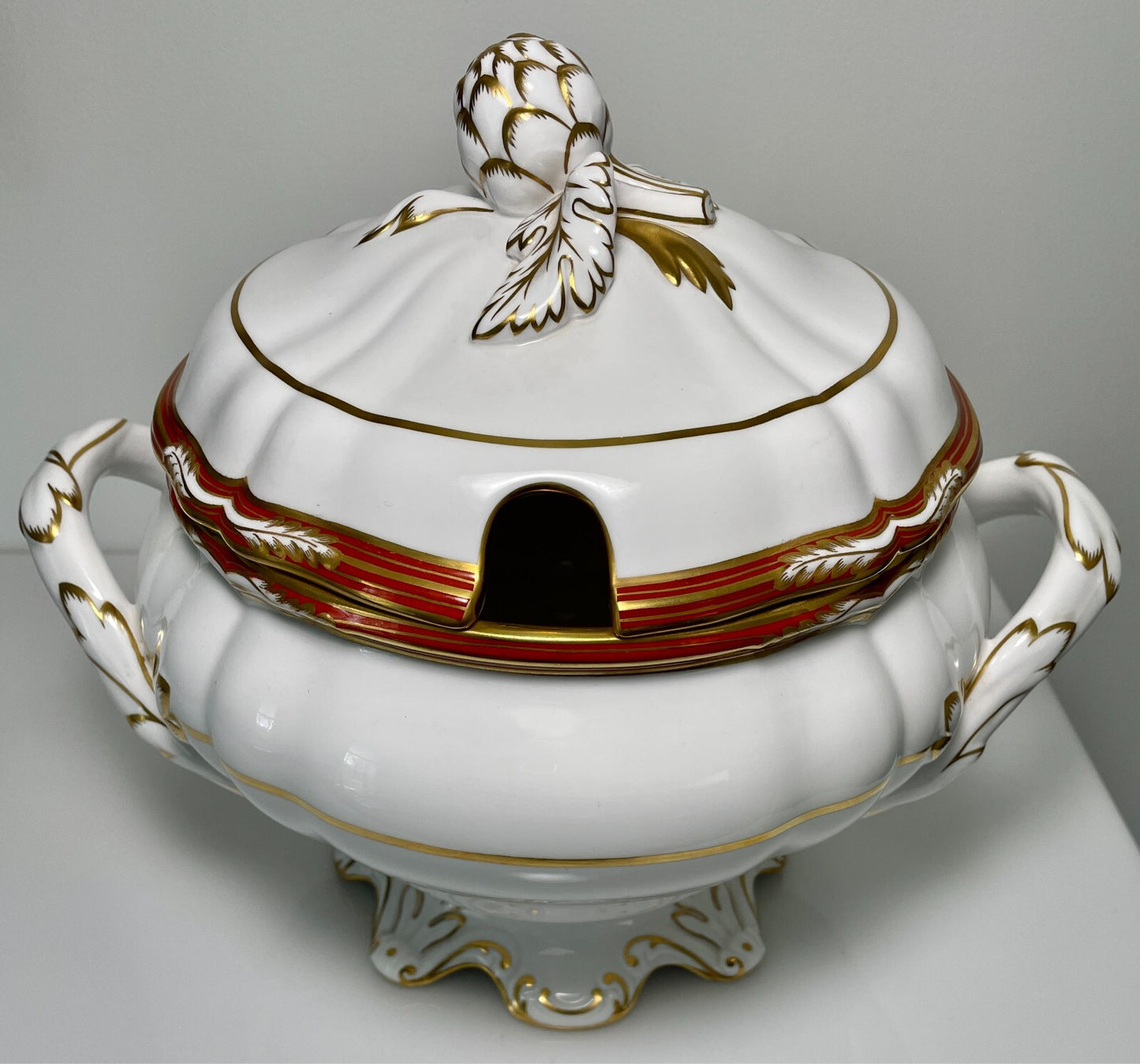 Spode Chancellor Orange Soup Tureen and Lid1