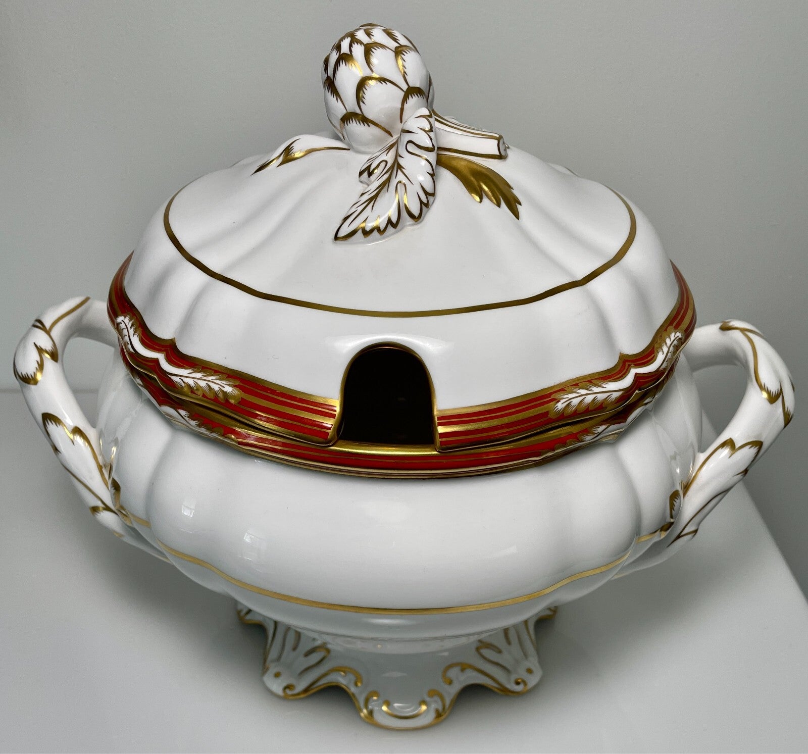 Spode Chancellor Orange Soup Tureen and Lid1