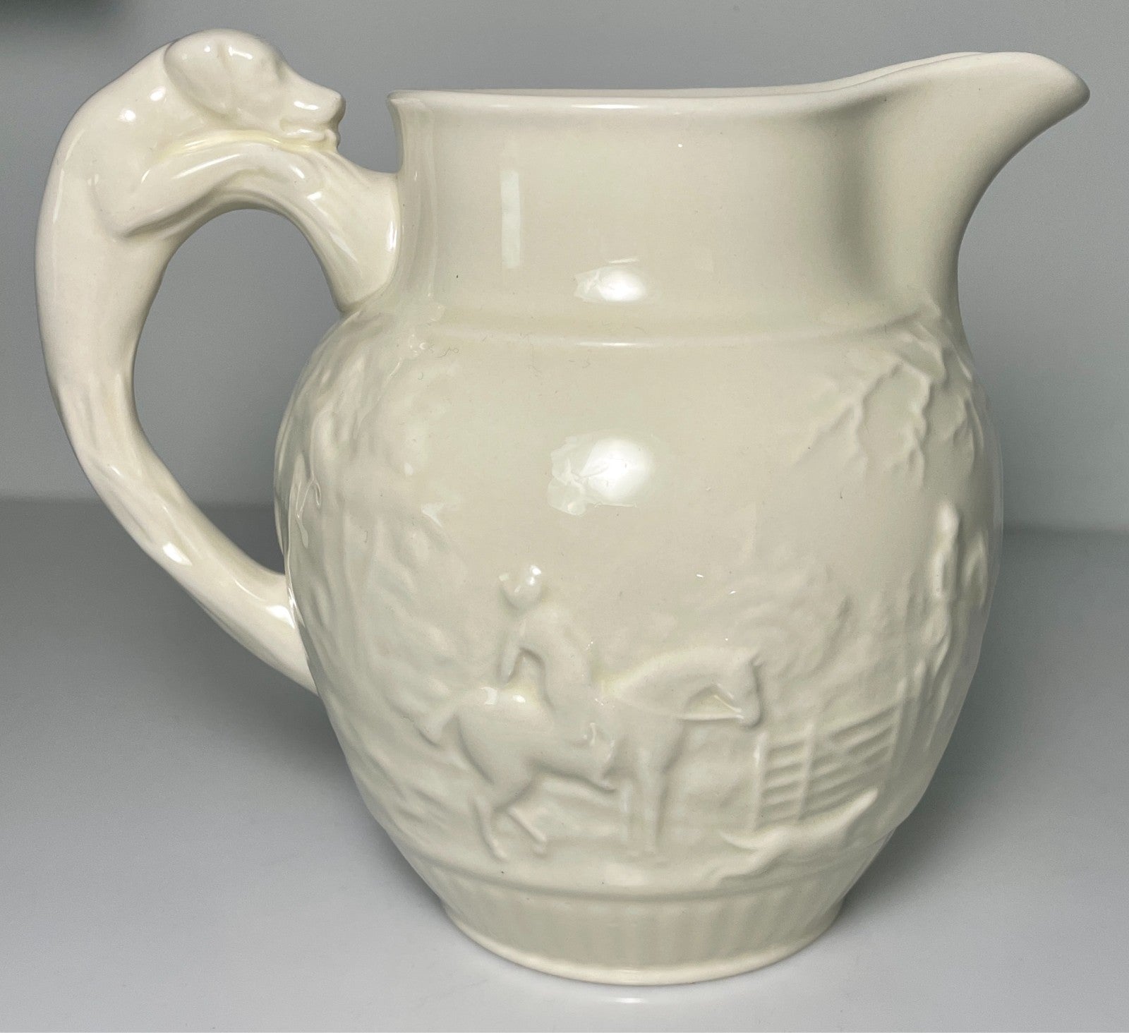 Wedgwood D'Ye Ken John Peel White 5 1/2" Pitcher 24 Ounce1
