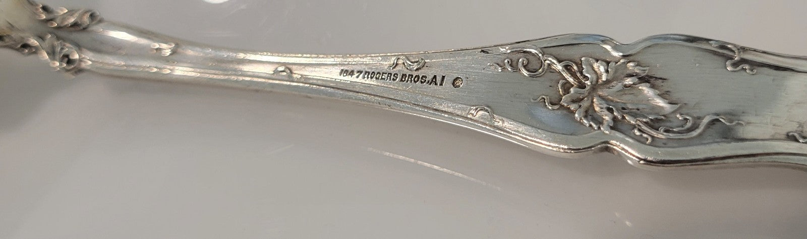 International Silver Vintage 1904 Cold Meat Fork 8 1/4" Silverplate Exceptional2