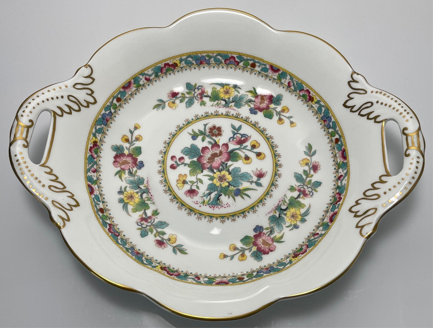 Coalport Ming Rose Bon Bon 8 3/4"0