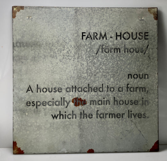 Hearthside Collection Farmhouse Wall Art Metal Galvanized Industrial 14 X 140