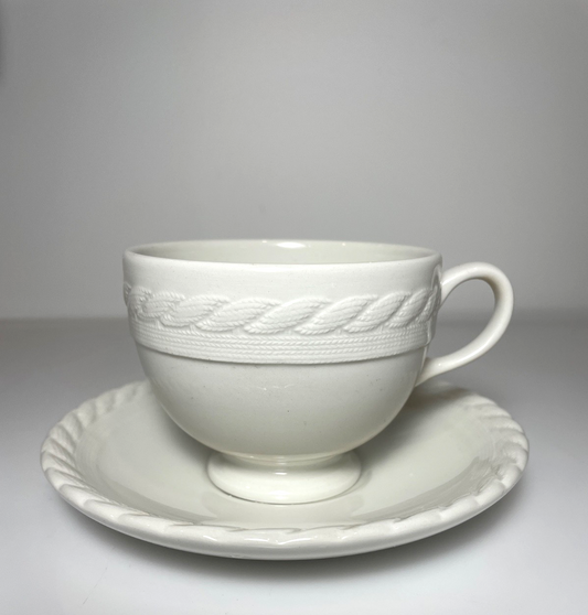 Ralph Lauren Wedgwood Clearwater Footed Cup and Saucer0