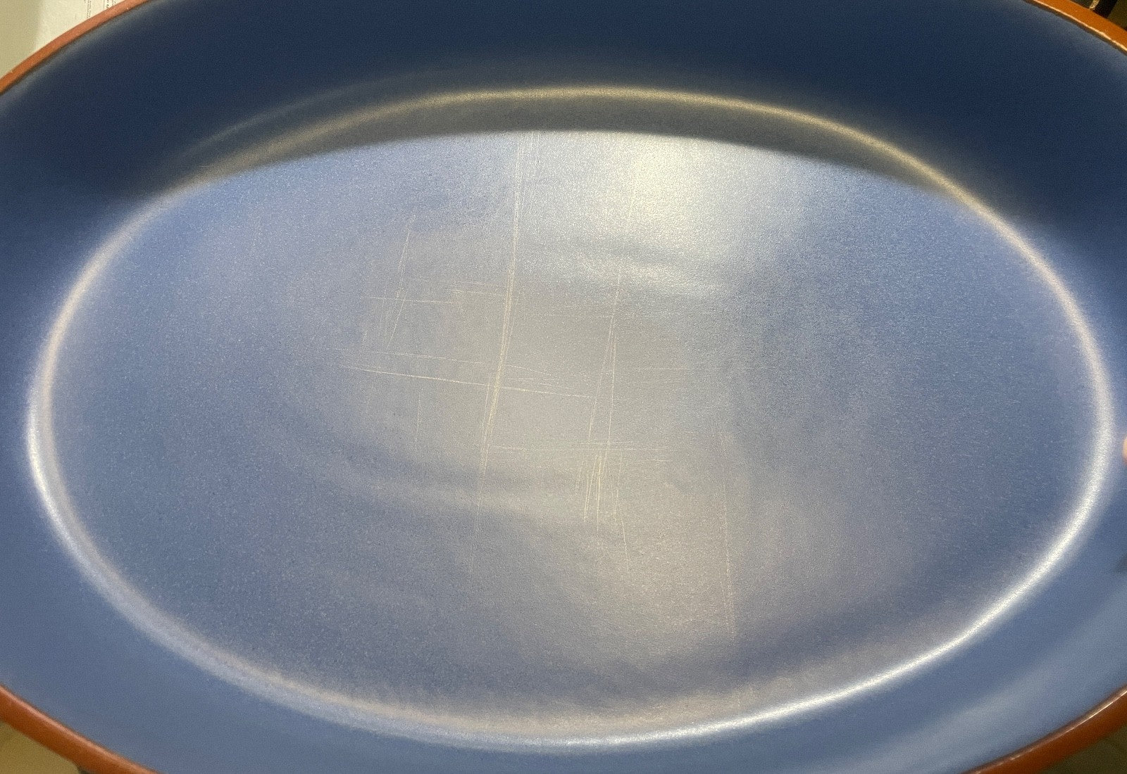 Dansk Mesa Sky Blue Oval Baker 15 1/2" Portugal2