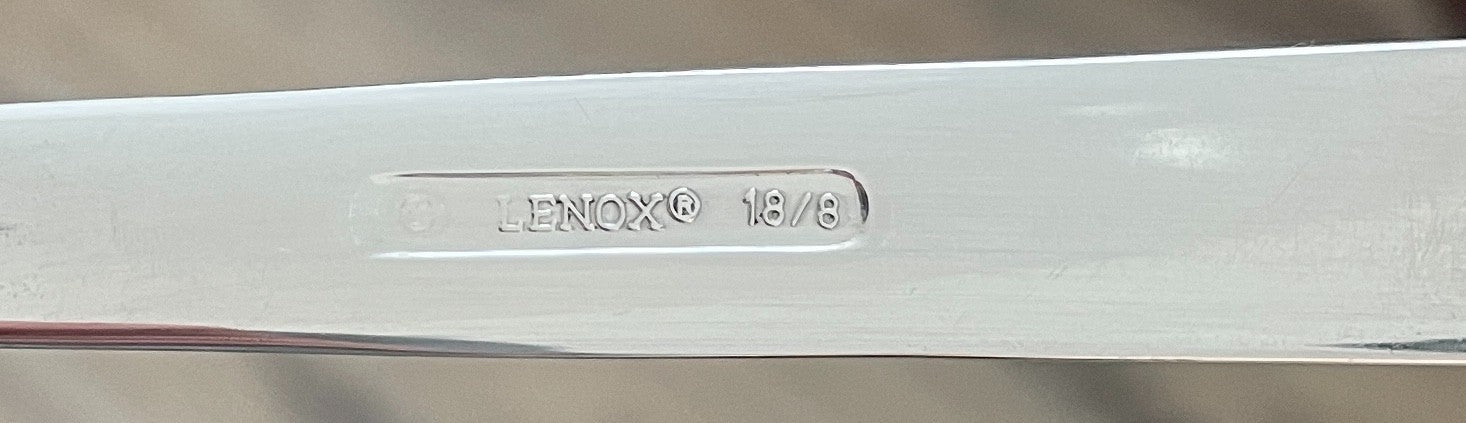 Lenox Tin Can Alley Glossy Stainless Salad Fork 7 1/8"2