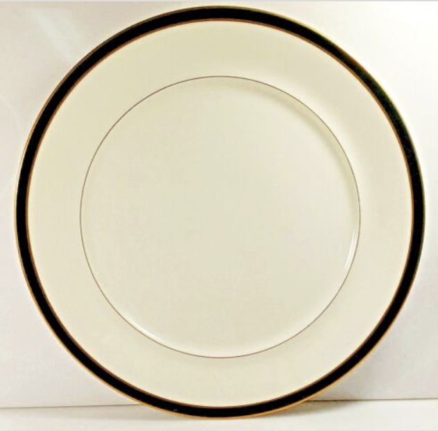Mikasa Black Tie Chop Plate Round Platter 13"0