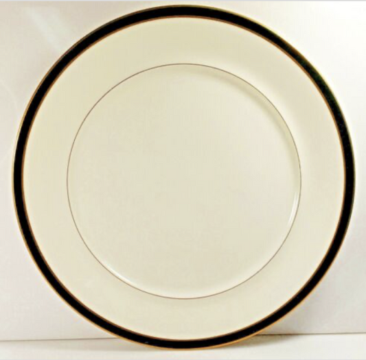 Mikasa Black Tie Chop Plate Round Platter 13"0