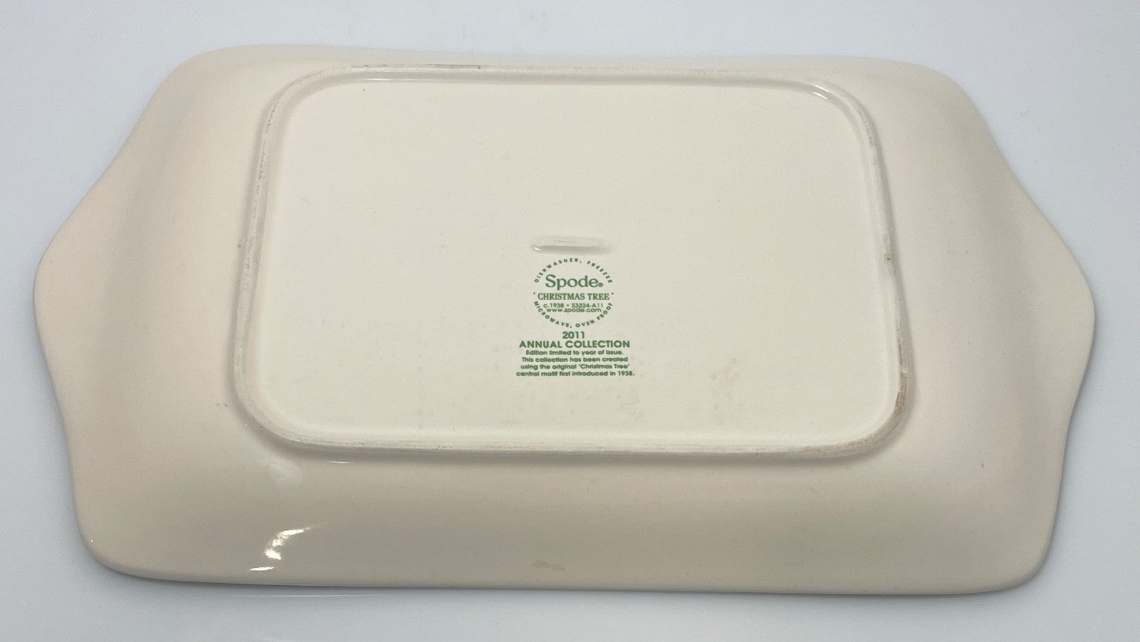 Spode Christmas Tree Dessert Tray 2011 11 3/4"3