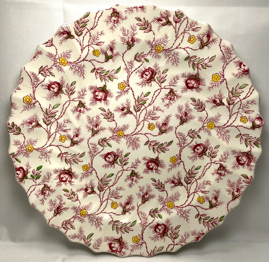 Spode Rosebud Chintz Dinner Plate 10 1/2"0