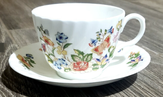 Aynsley Cottage Garden Factory Seconds Cup and Saucer1