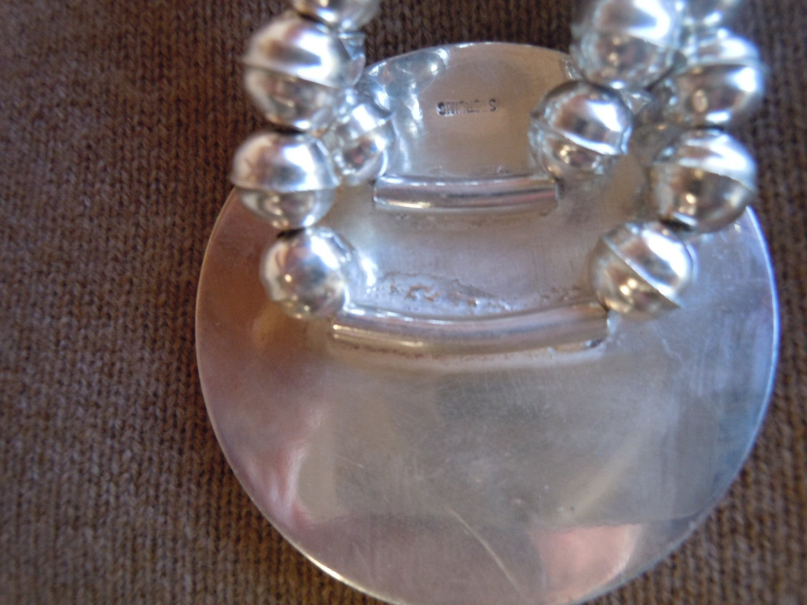Squash Blossom Necklace International Danish Princess 1938 Vintage Silverplate 7