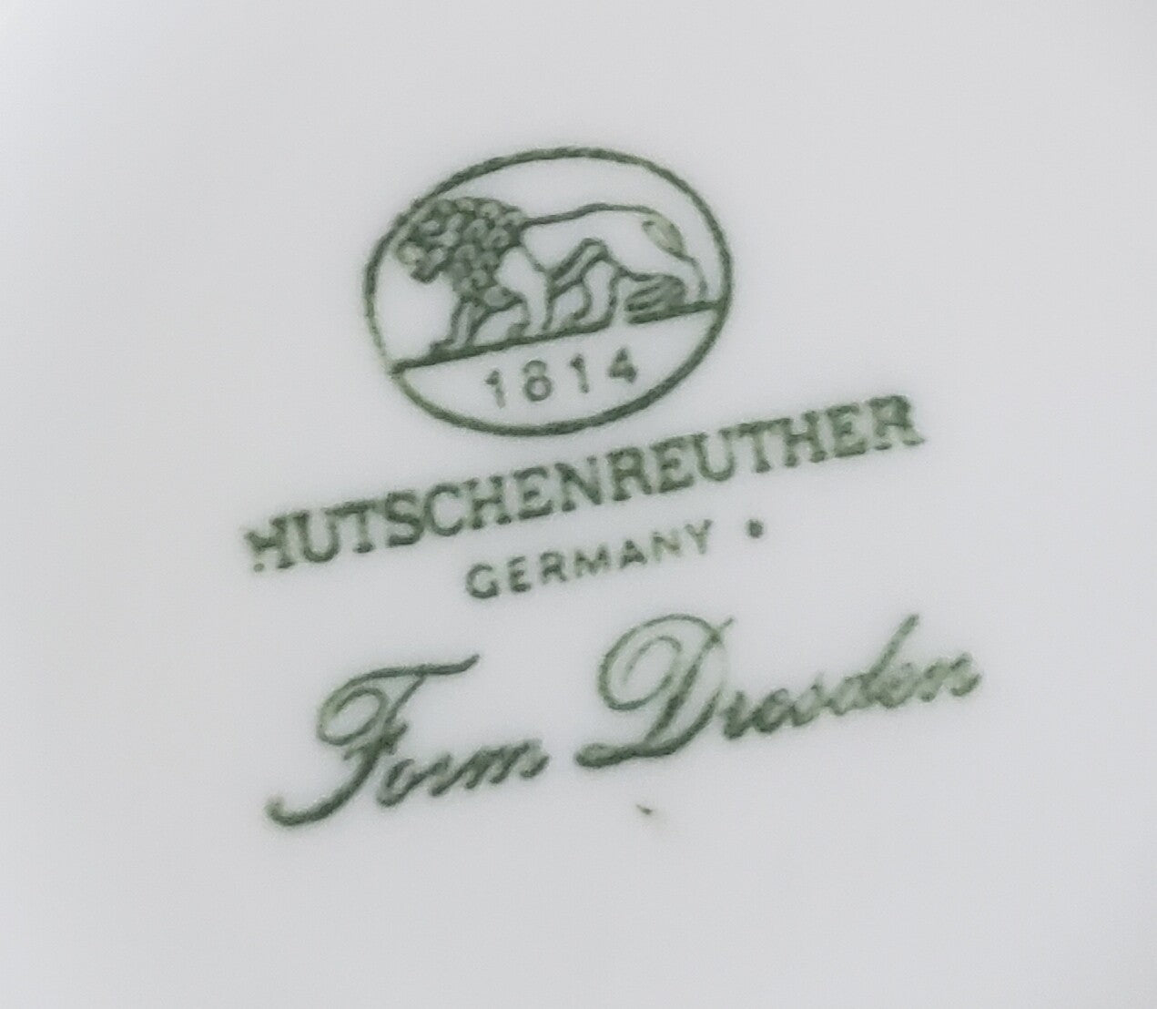 Hutschenreuther Dresden White Cup and Saucer Set 2 5/8"2