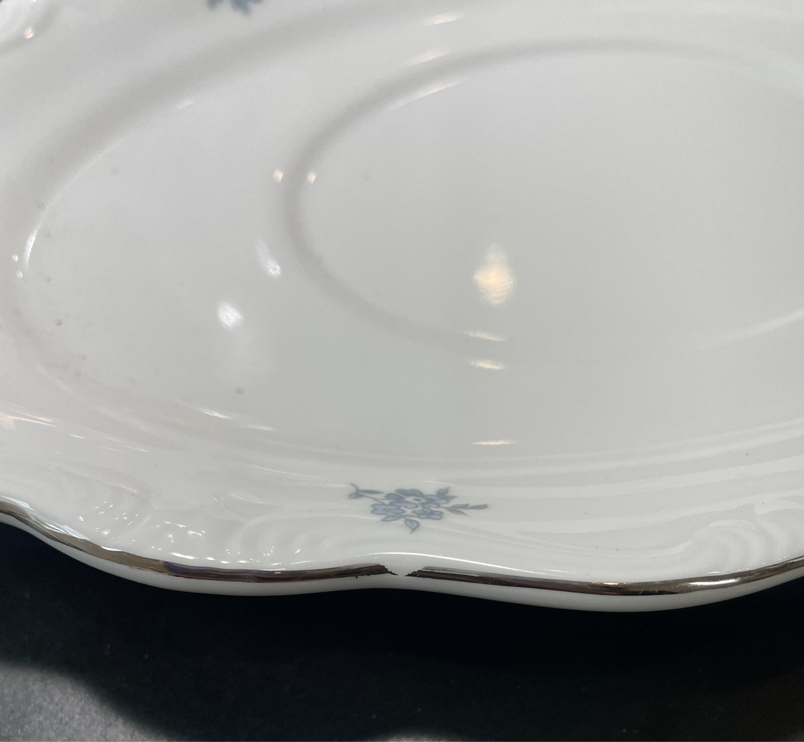 Johann Haviland Blue Garland Gravy Boat and Underplate Traditions1