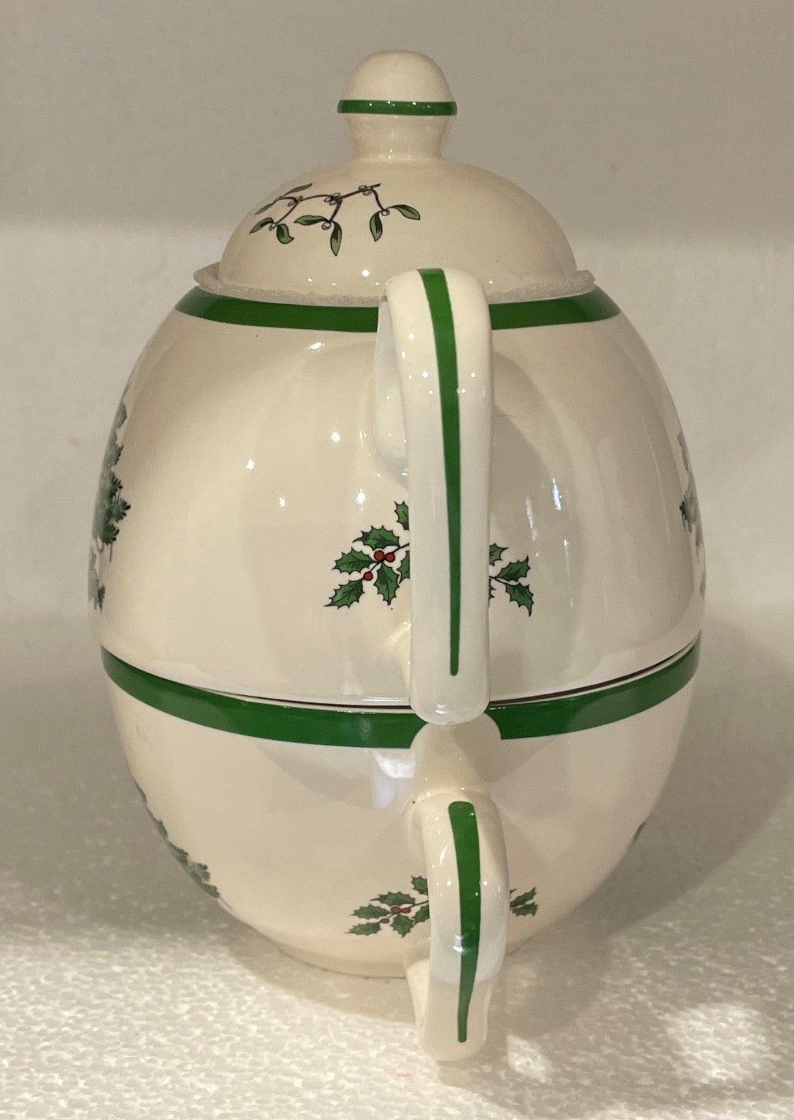 Spode Christmas Tree Individual Teapot & Lid with Cup 6 3/4"1