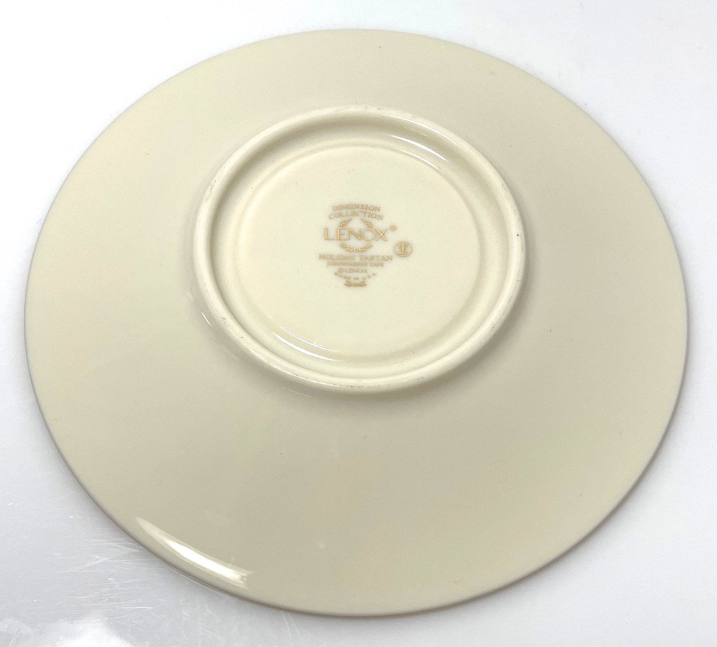 Lenox Holiday Tartan Saucer 6 1/8" Factory Second2