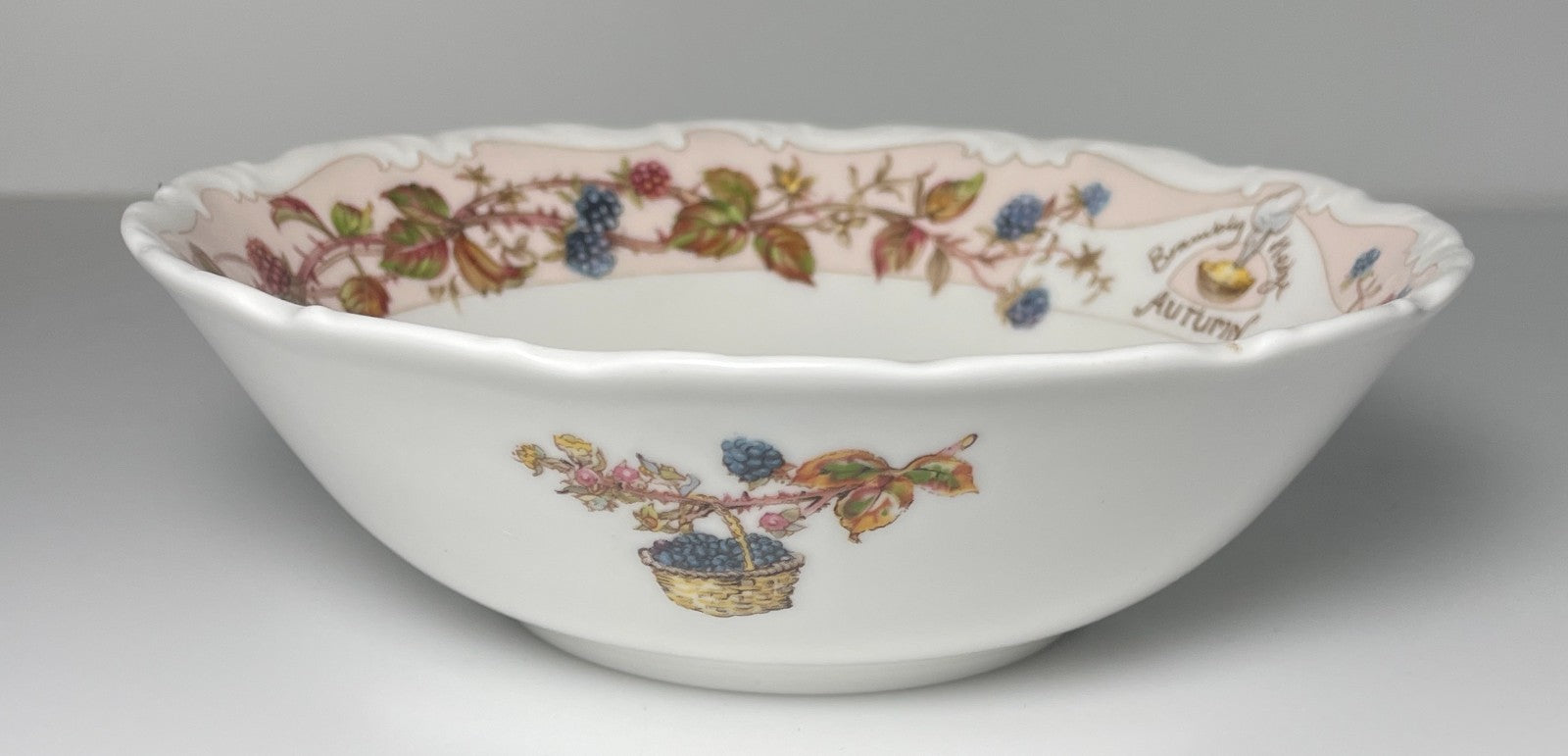 Royal Doulton Brambly Hedge Autumn Coupe Cereal Bowl 6 1/4" Factory Second1