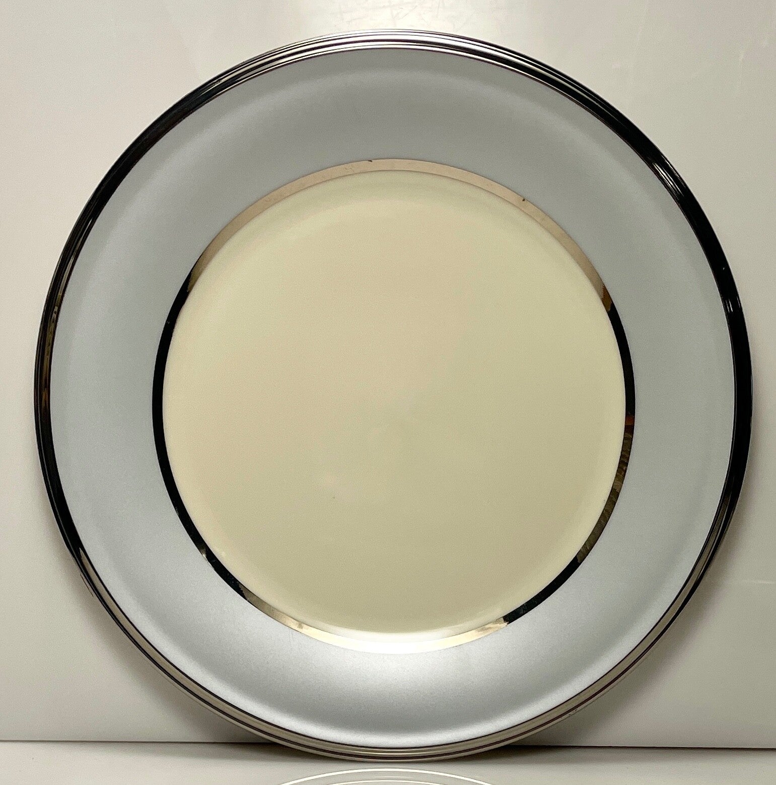 Lenox Ivory Blue Frost Salad Plate 8 1/8"0