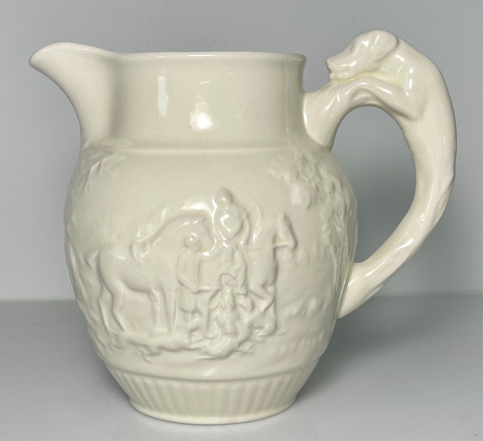 Wedgwood D'Ye Ken John Peel White 5 1/2" Pitcher 24 Ounce0
