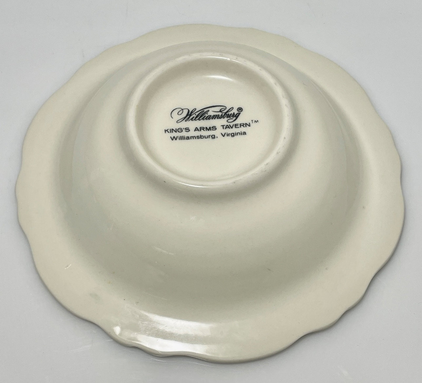 Homer Laughlin Kings Arms Tavern Williamsburg Rim Cereal Bowl 6 1/2"3
