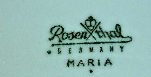 Rosenthal Maria White Gravy Boat and Attached Underplate1