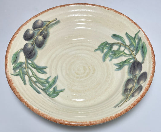 Williams Sonoma Jardin Potager Individual Pasta Bowl Black Olives 9 3/4"0