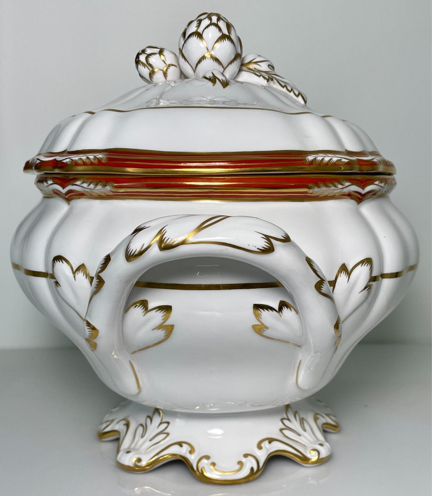 Spode Chancellor Orange Soup Tureen and Lid2