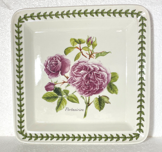 Portmeirion Botanic Roses Square Dinner Plate Portmeirion 11"0