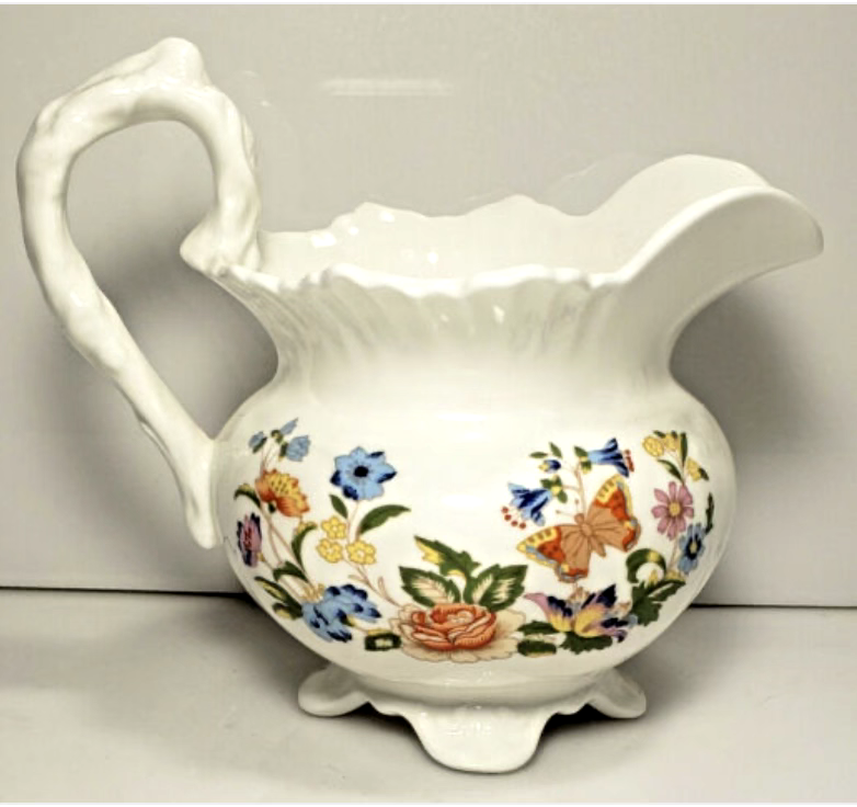 Aynsley Cottage Garden Vine Shape Creamer 12 Ounce Factory Second 3 3/4"0