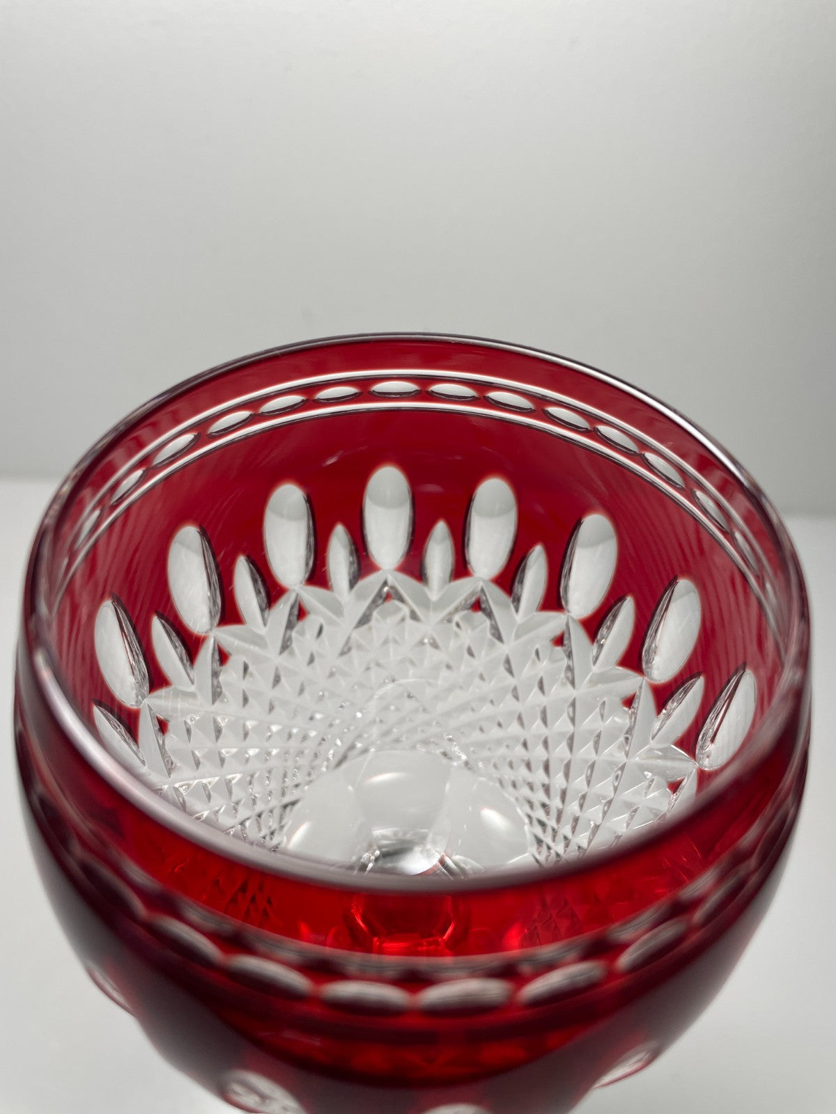 Waterford Clarendon Ruby Red Wine Hock 8"2