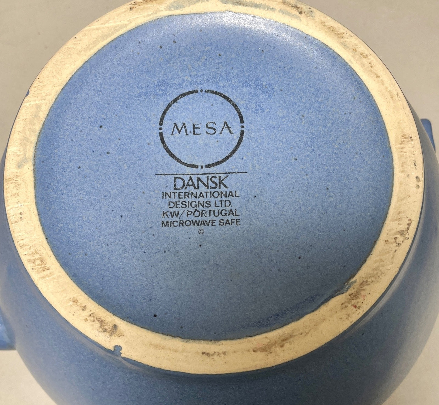 Dansk Mesa Sky Blue Soup Tureen and Lid Portugal 8 1/4"3