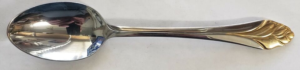 Cambridge Chantal Gold Accent Place Soup Spoon 6 7/8" Stainless0