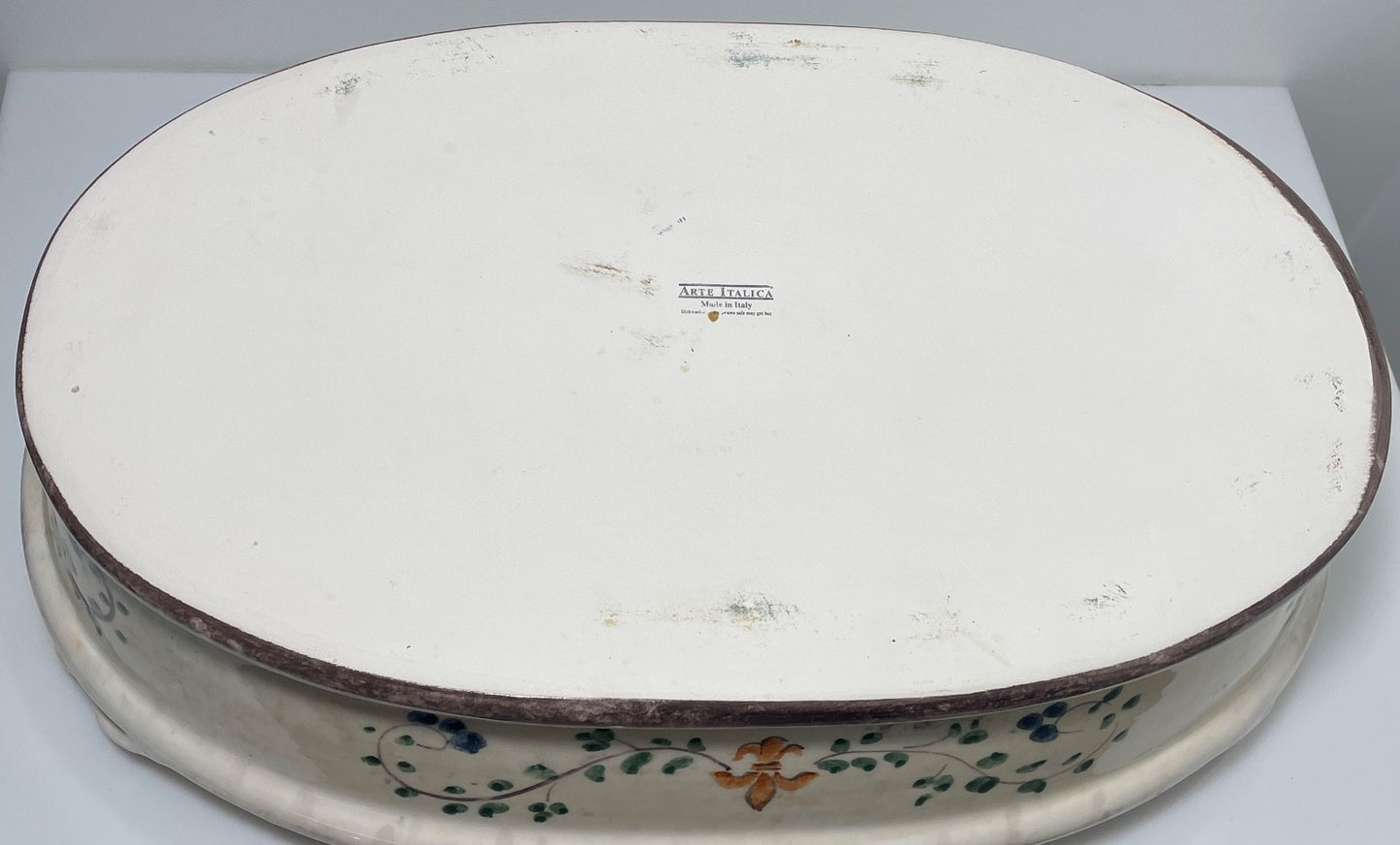 Arte Italica Medici Oval Serving Bowl 19 1/4"4