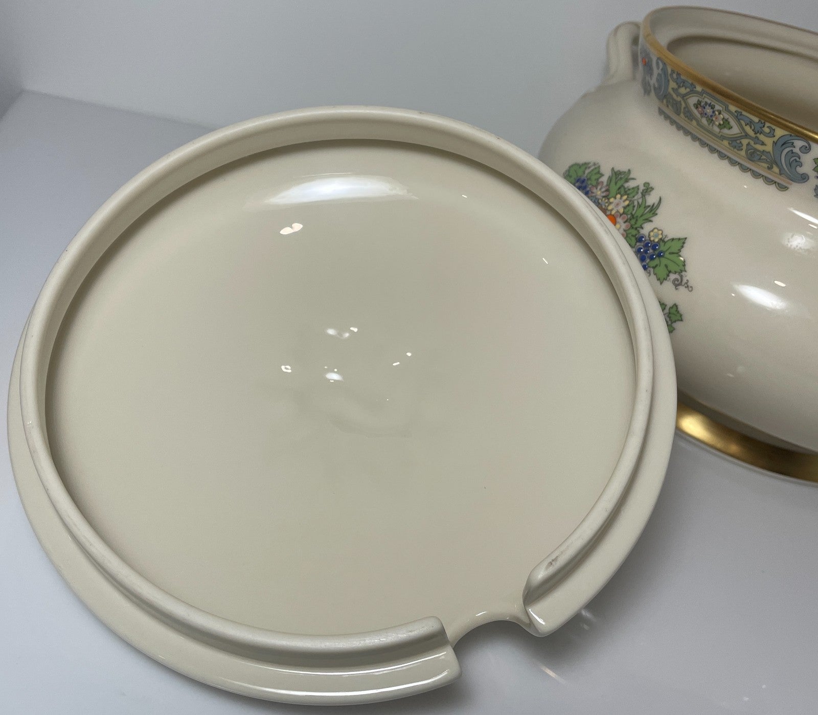 Lenox Autumn Soup Tureen and Lid Gold Trim USA6
