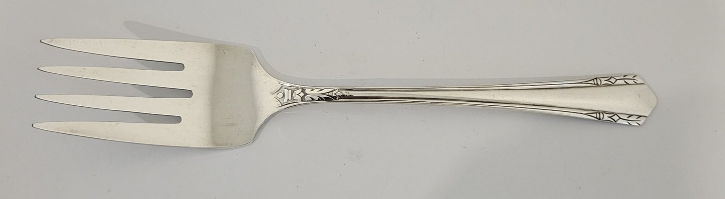 Oneida Malibo Cold Meat Fork Silverplate Flatware0